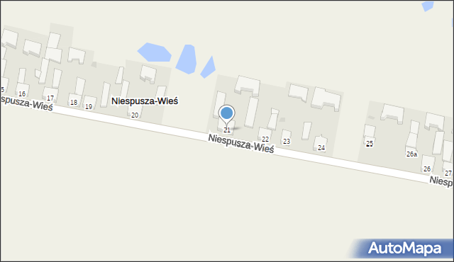 Niespusza-Wieś, Niespusza-Wieś, 21, mapa Niespusza-Wieś