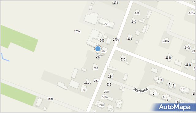 Niestachów, Niestachów, 267, mapa Niestachów