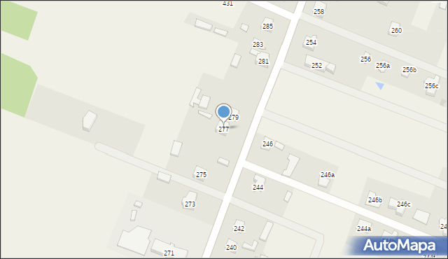 Niestachów, Niestachów, 277, mapa Niestachów