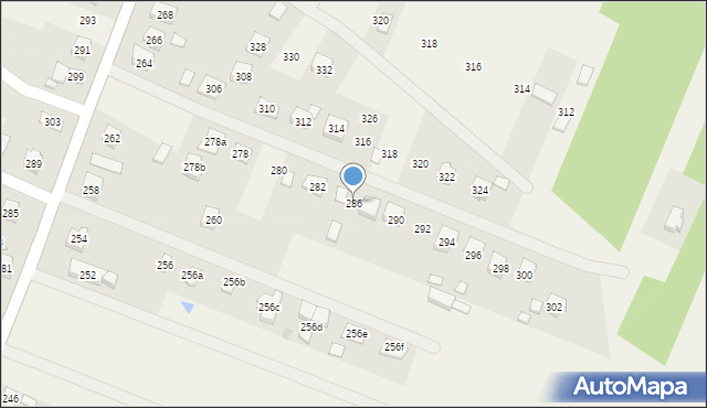 Niestachów, Niestachów, 286, mapa Niestachów