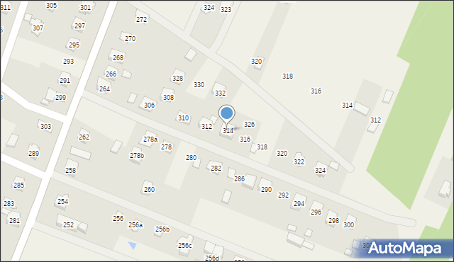 Niestachów, Niestachów, 314, mapa Niestachów