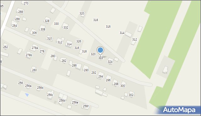 Niestachów, Niestachów, 322, mapa Niestachów