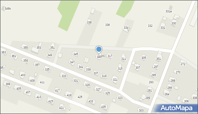 Niestachów, Niestachów, 343, mapa Niestachów