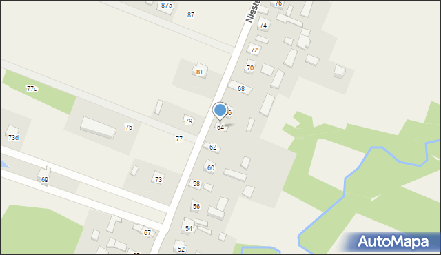 Niestachów, Niestachów, 64, mapa Niestachów