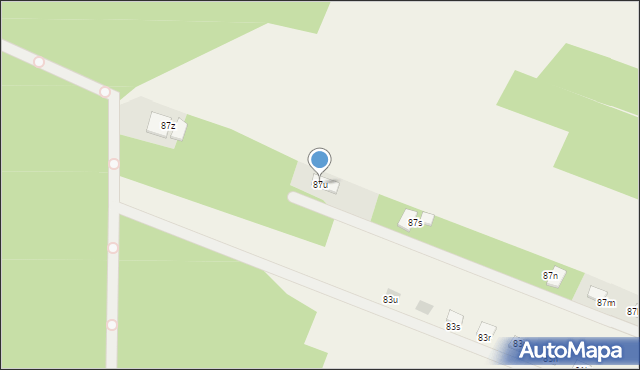 Niestachów, Niestachów, 87u, mapa Niestachów