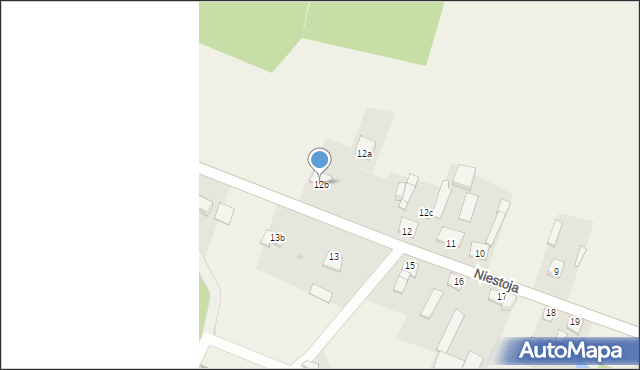 Niestoja, Niestoja, 12b, mapa Niestoja