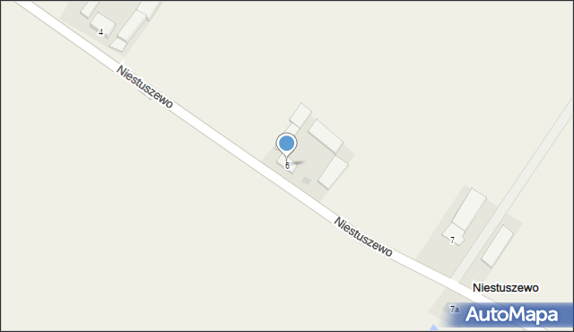 Niestuszewo, Niestuszewo, 6, mapa Niestuszewo