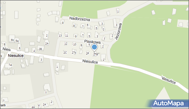 Niesulice, Niesulice, 2G, mapa Niesulice