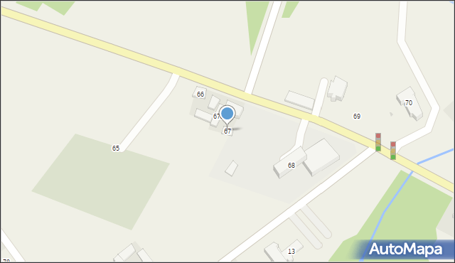 Niesułków, Niesułków, 67, mapa Niesułków