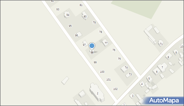 Niesułków, Niesułków, 98, mapa Niesułków