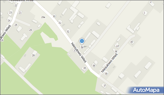 Niesułowo-Wieś, Niesułowo-Wieś, 34, mapa Niesułowo-Wieś