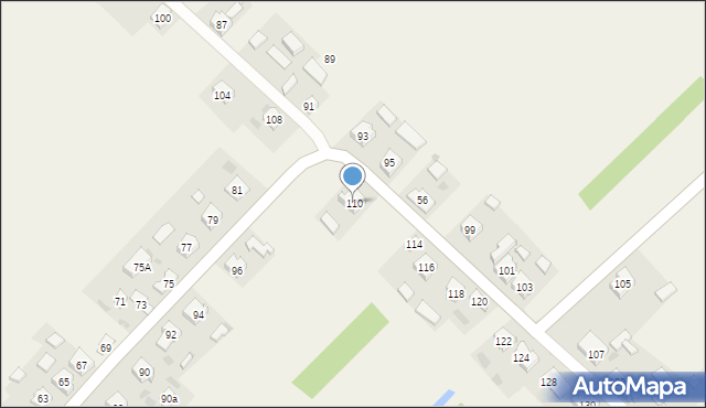 Nieświastów, Nieświastów, 110, mapa Nieświastów