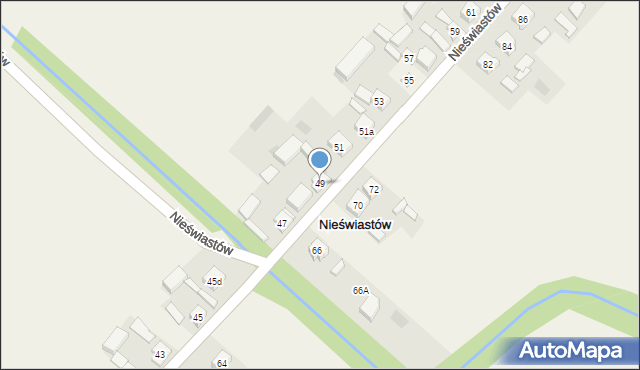 Nieświastów, Nieświastów, 49, mapa Nieświastów