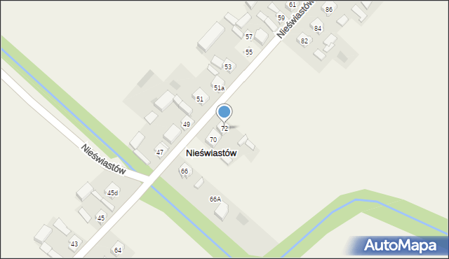 Nieświastów, Nieświastów, 72, mapa Nieświastów