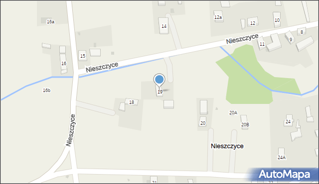 Nieszczyce, Nieszczyce, 19, mapa Nieszczyce