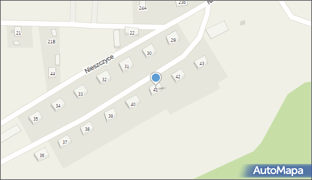 Nieszczyce, Nieszczyce, 41, mapa Nieszczyce