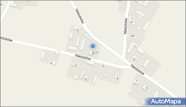 Nieszków, Nieszków, 14, mapa Nieszków