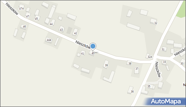 Nieszków, Nieszków, 40, mapa Nieszków