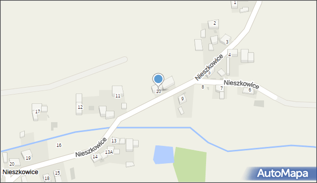 Nieszkowice, Nieszkowice, 10, mapa Nieszkowice