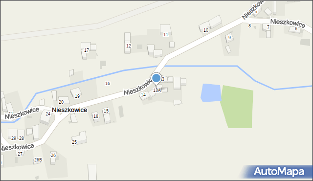 Nieszkowice, Nieszkowice, 13A, mapa Nieszkowice