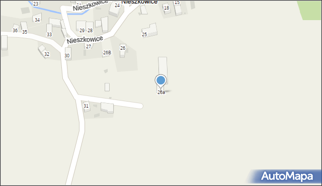 Nieszkowice, Nieszkowice, 26a, mapa Nieszkowice