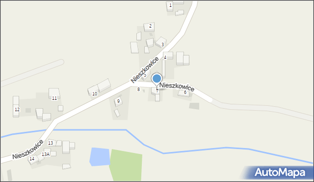Nieszkowice, Nieszkowice, 7, mapa Nieszkowice