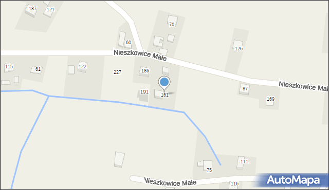 Nieszkowice Małe, Nieszkowice Małe, 161, mapa Nieszkowice Małe