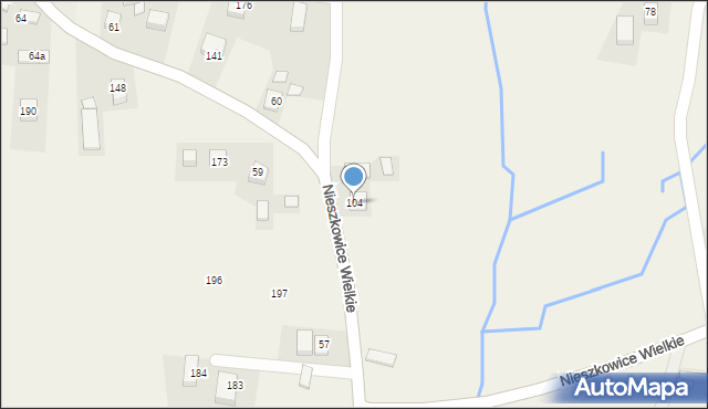 Nieszkowice Wielkie, Nieszkowice Wielkie, 104, mapa Nieszkowice Wielkie