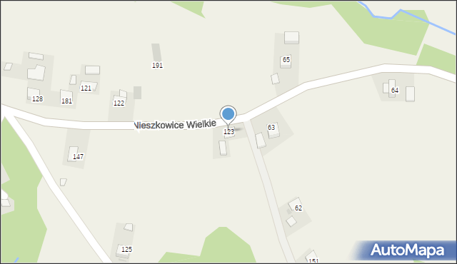 Nieszkowice Wielkie, Nieszkowice Wielkie, 123, mapa Nieszkowice Wielkie