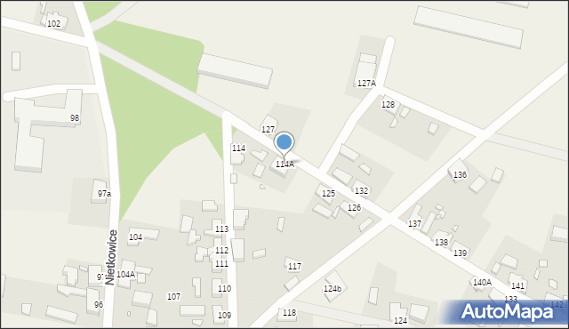 Nietkowice, Nietkowice, 114A, mapa Nietkowice