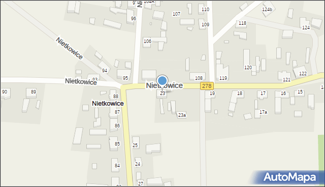 Nietkowice, Nietkowice, 23, mapa Nietkowice