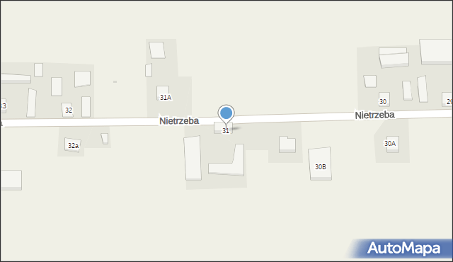 Nietrzeba, Nietrzeba, 31, mapa Nietrzeba