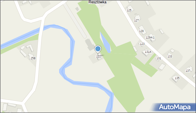 Nietulisko Duże, Nietulisko Duże, 121, mapa Nietulisko Duże
