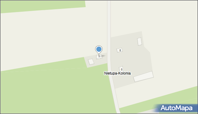 Nietupa-Kolonia, Nietupa-Kolonia, 7, mapa Nietupa-Kolonia