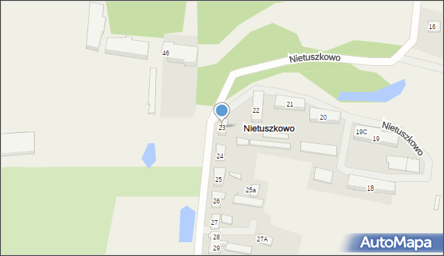 Nietuszkowo, Nietuszkowo, 23, mapa Nietuszkowo