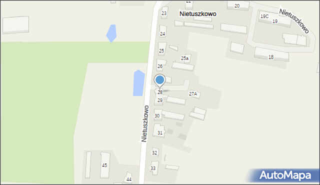 Nietuszkowo, Nietuszkowo, 28, mapa Nietuszkowo