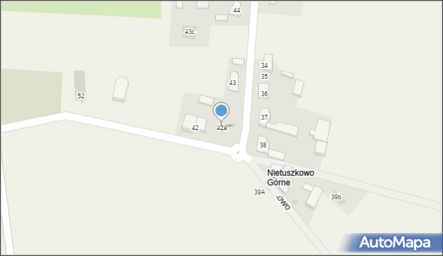 Nietuszkowo, Nietuszkowo, 42a, mapa Nietuszkowo