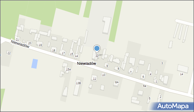 Niewiadów, Niewiadów, 12, mapa Niewiadów