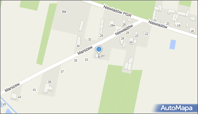 Niewiadów, Niewiadów, 31, mapa Niewiadów