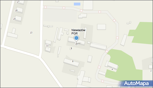 Niewiadów PGR, Niewiadów PGR, 10, mapa Niewiadów PGR