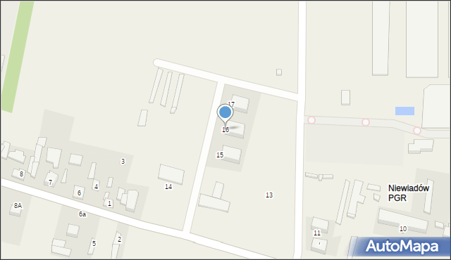 Niewiadów PGR, Niewiadów PGR, 16, mapa Niewiadów PGR
