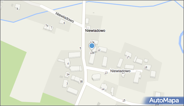 Niewiadowo, Niewiadowo, 12b, mapa Niewiadowo