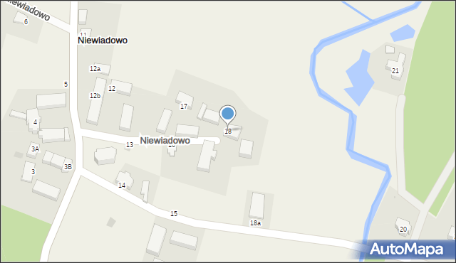 Niewiadowo, Niewiadowo, 18, mapa Niewiadowo