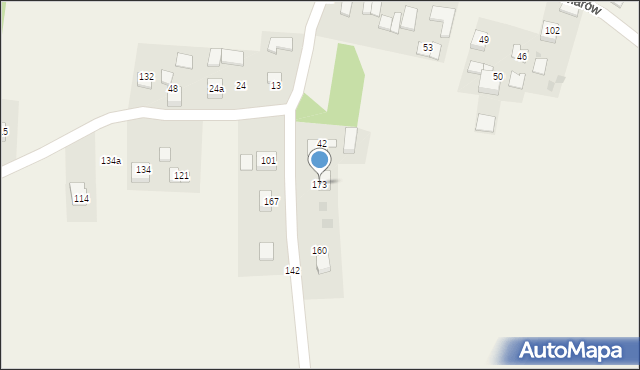 Niewiarów, Niewiarów, 173, mapa Niewiarów