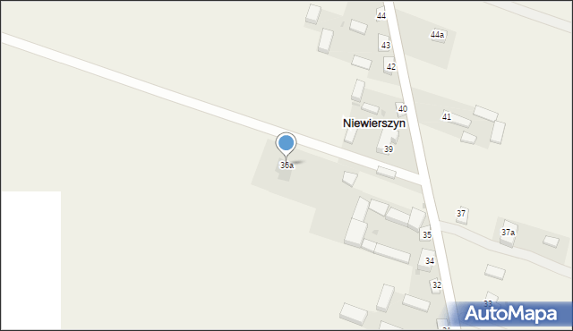 Niewierszyn, Niewierszyn, 36a, mapa Niewierszyn