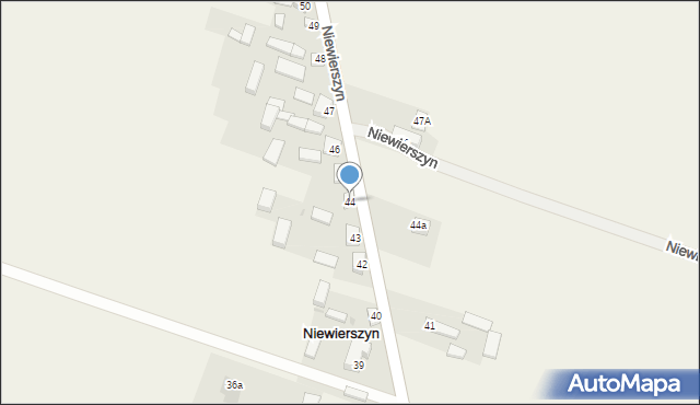 Niewierszyn, Niewierszyn, 44, mapa Niewierszyn