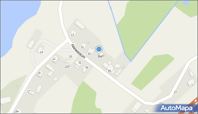 Niewieścin, Niewieścin, 33a, mapa Niewieścin