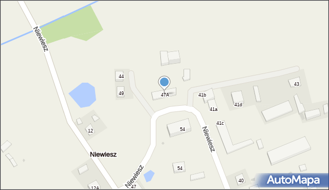 Niewiesz, Niewiesz, 47A, mapa Niewiesz