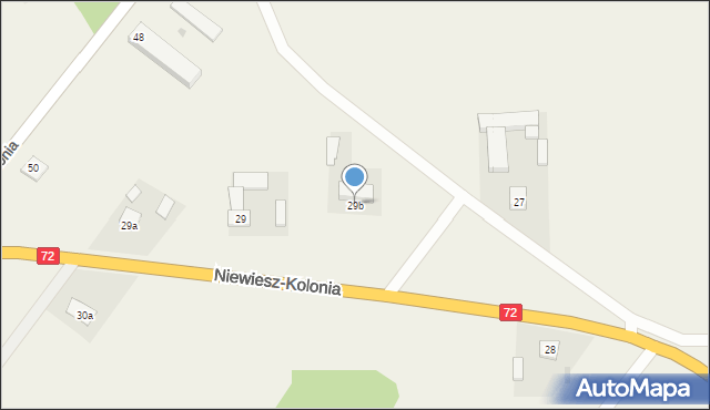 Niewiesz-Kolonia, Niewiesz-Kolonia, 29b, mapa Niewiesz-Kolonia