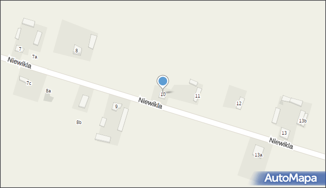 Niewikla, Niewikla, 10, mapa Niewikla